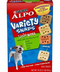 Purina Alpo Variety Snaps Little Bites Dog Treats With Beef Chicken Liver & Lamb Flavors Dog Treats, 16 oz.