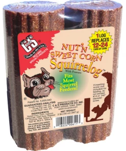 C&S Products C and S Nut'n Sweet Corn Squirrelog Refill Squirrel Food 32 oz. - CS611 - Squirrel Feed