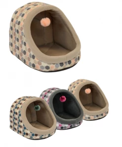 Cozy Products Cozy Pet 14" Hooded Cat Bed Assorted 100212881 - Cat Beds