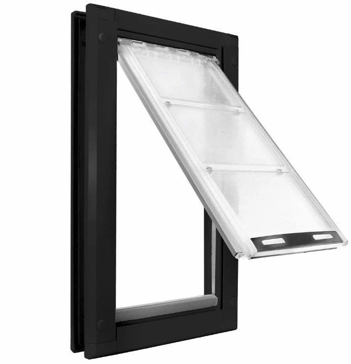 Endura Flap Pet Door - Door Mount - Large Single flap - 10" W x 19" H - Black frame 03PP10 1B - Pet Doors 4 Endura Flap Pet Door - Door Mount - Large Single flap - 10" W x 19" H - Black frame 03PP10 1B - Pet Doors - Image 2