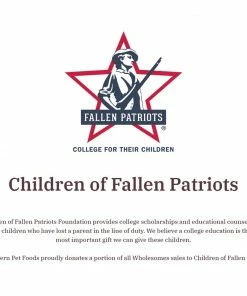 SPORTMiX Wholesomes Grain-Free Beef Meal & Potatoes Formula Adult Dry Dog Food, 35 lb. Bag -Pets & Wildlife Sales Store f6d1383da4a527a790b4b476d51074c03e96b12e Wholesomes Fallen Patriots Image 3