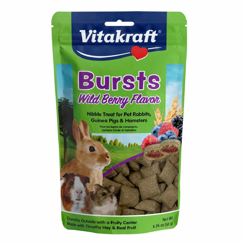 Vitakraft® Bursts Wild Berries For Rabbits, Guinea Pigs, Chinchillas and Other Small Animals - 39430 - Small Animal Feed & Treats 3 Vitakraft® Bursts Wild Berries For Rabbits, Guinea Pigs, Chinchillas and Other Small Animals - 39430 - Small Animal Feed & Treats