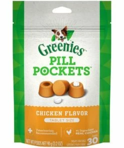 Greenies Chicken Flavored Pill Pockets for Dogs, 30 Count Pouch - Dog Treats