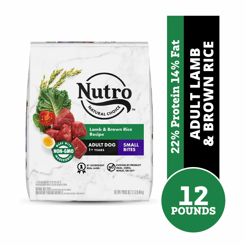 Nutro Natural Choice Adult Lamb & Brown Rice Recipe Natural Dry Dog Food, 12 lb. Bag 3 Nutro Natural Choice Adult Lamb & Brown Rice Recipe Natural Dry Dog Food, 12 lb. Bag