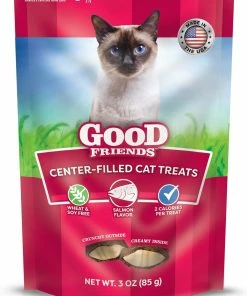 Good Friends Center Filled Cat Treats - Salmon Flavor, 3 oz. Pouch
