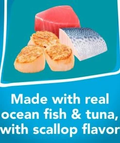 Purina Friskies Tasty Treasures Prime Filets Ocean Fish & Tuna with Scallop in Sauce Adult Wet Cat Food, 5.5 oz. Can -Pets & Wildlife Sales Store ff1a43416d822c6f5302776c8274832d101a6449 35201180 4